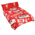 Front - Liverpool FC Patch Single Duvet Cover And Pillow Case Set