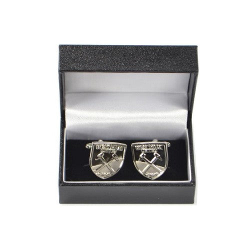 Front - West Ham United FC Boxed Stainless Steel Cufflinks