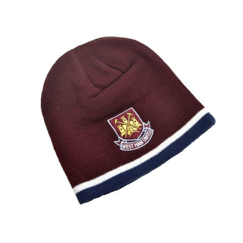 Front - West Ham United FC Youths Classic Crest Beanie