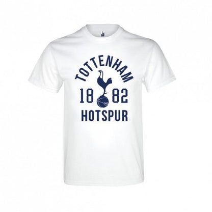 Front - Spurs Unisex Adults White T Shirt With 1882 Design