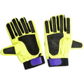 Fluorescent Yellow-Black - Front - Ultratec Clothing Mens Nylon Goalkeeper Gloves