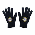 Front - Chelsea FC Childrens/Kids Knitted Gloves