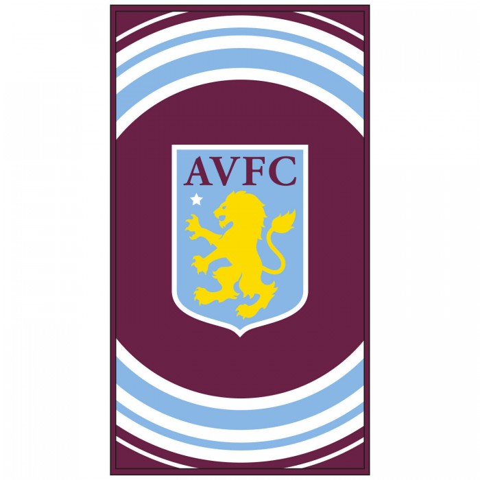 Front - Aston Villa FC Pulse Bath Towel