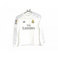 Front - Adidas Real Madrid CF Childrens/Kids Offical Long Sleeve Football Shirt