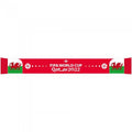 Front - Wales World Cup 2022 Jacquard Knitted Winter Scarf
