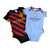 Front - Manchester City FC Baby Bodysuit (Pack Of 2)