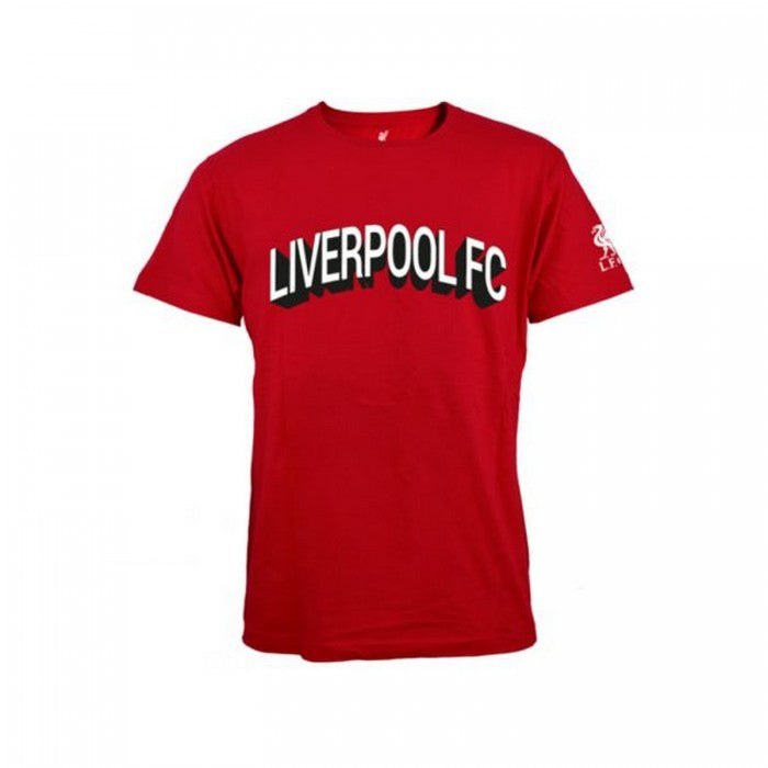 Front - Liverpool FC Mens Wordmark T-Shirt