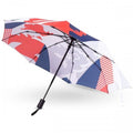 Red-White-Navy - Front - England FA Folding Umbrella