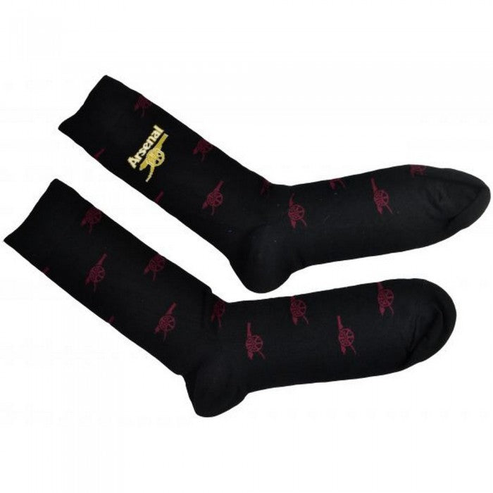 Front - Arsenal FC Unisex Adult All-Over Print Dress Socks