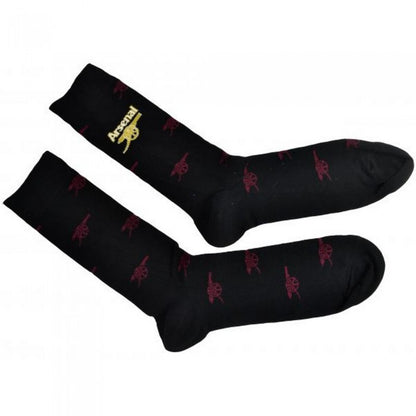 Front - Arsenal FC Unisex Adult All-Over Print Dress Socks