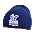 Front - Crystal Palace FC Crest Knitted Roll Down Beanie