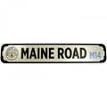 Front - Manchester City FC Deluxe Maine Road M14 Metal Plaque