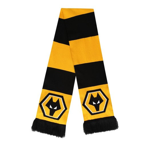 Front - Wolverhampton Wanderers FC Knitted Winter Scarf
