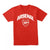 Front - Arsenal FC Unisex Adult Wordmark Crest T-Shirt