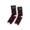 Black-Red-White - Front - Childrens-Kids No 1 Fan Cannon Socks
