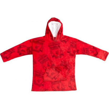 Front - Liverpool FC Childrens/Kids Hoodie Blanket
