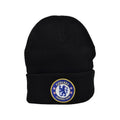 Front - Chelsea FC Unisex Adult Crest Knitted Beanie