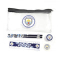 Sky Blue-White-Gold - Back - Manchester City FC Crest Stationery Set