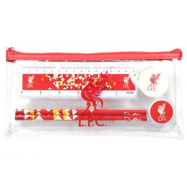 Red-Clear - Front - Liverpool FC Particle Stationery Set