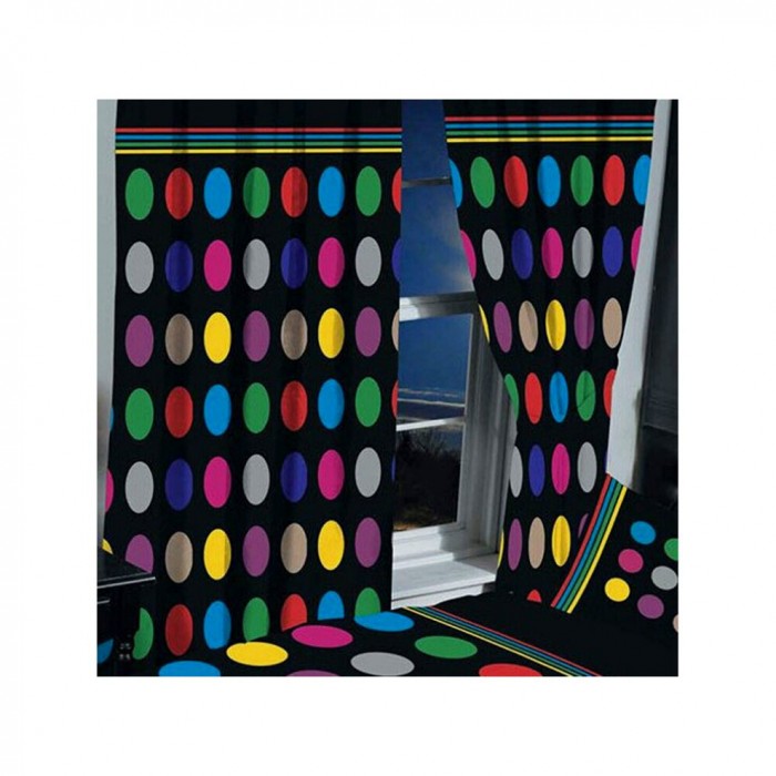 Front - Beebob Spotted Curtains