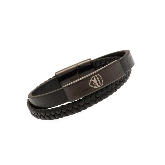 Front - Arsenal FC Leather Bracelet