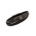 Black - Front - Arsenal FC Leather Bracelet