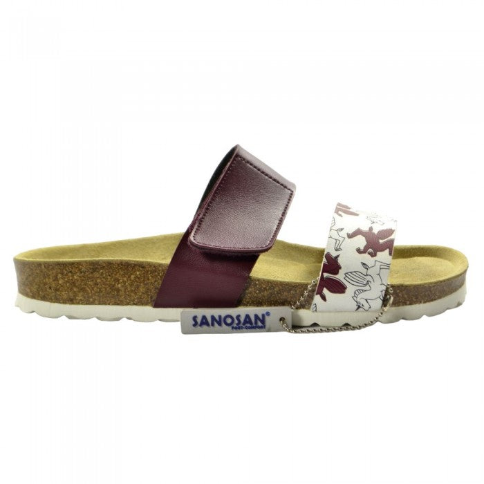 Front - Sanosan Womens/Ladies Manhatan Serigr Leather Sandals