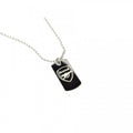 Front - Arsenal FC Stainless Steel Engraved Crest Dog Tag And Chain