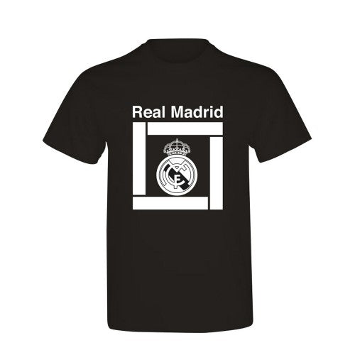 Front - Real Madrid CF Mens Crest T-Shirt