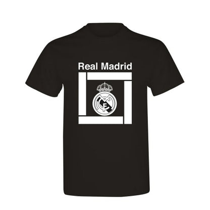 Front - Real Madrid CF Mens Crest T-Shirt