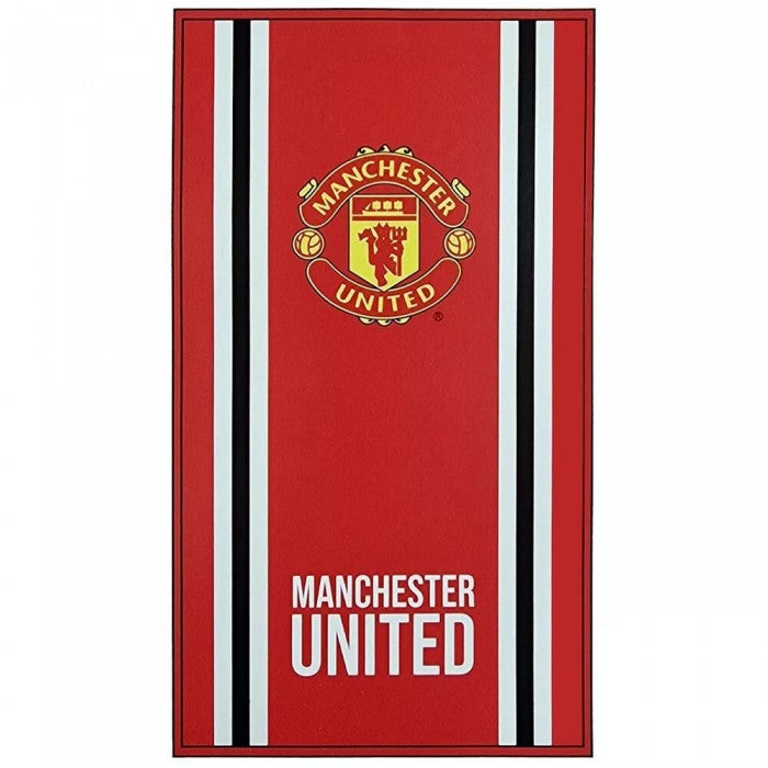Front - Manchester United FC Core Stripe Towel