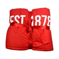 Front - Manchester United FC Core Plush Stripe Sherpa Lined Blanket