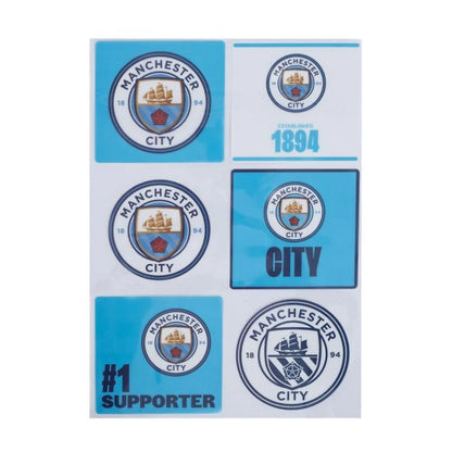 Front - Manchester City FC Multi A4 Car Decal Set