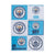 Front - Manchester City FC Multi A4 Car Decal Set