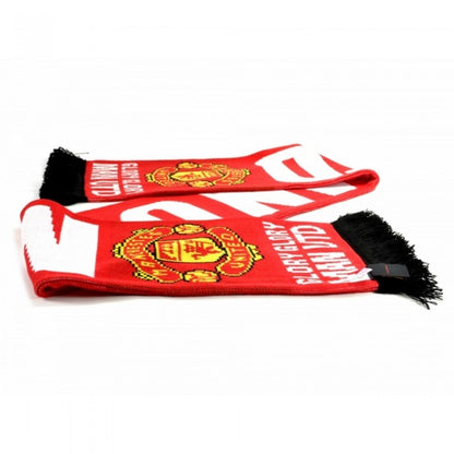 Front - Manchester United FC Official Football Glory Glory Scarf