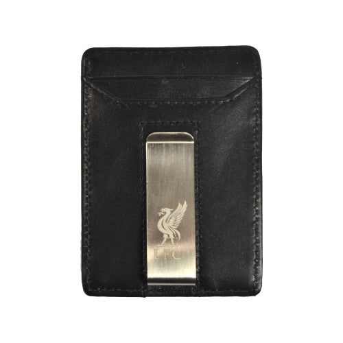 Front - Liverpool FC Leather Money Clip Wallet