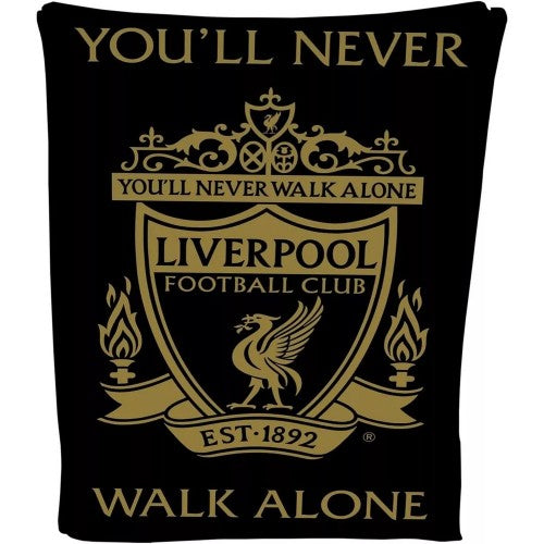 Front - Liverpool FC Fleece Crest Blanket