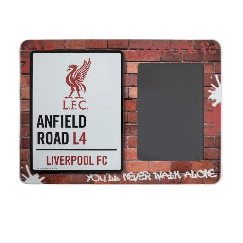 Front - Liverpool FC Anfield Road L4 Metal Embossed Photo Frame