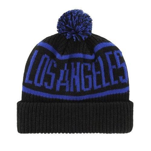Front - LA Dodgers Calgary MLB 47 Knitted Cuff Bobble Hat