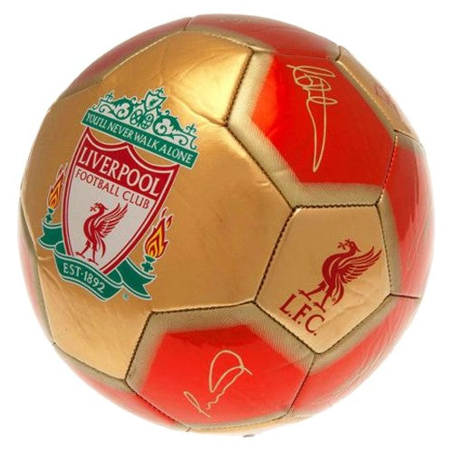 Front - Liverpool FC Printed Signature Mini Football