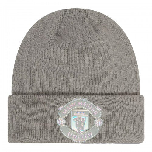 Front - Manchester United FC New Era Iridescent Cuffed Beanie