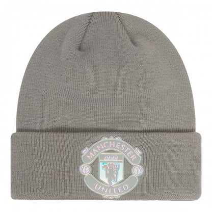 Front - Manchester United FC New Era Iridescent Cuffed Beanie