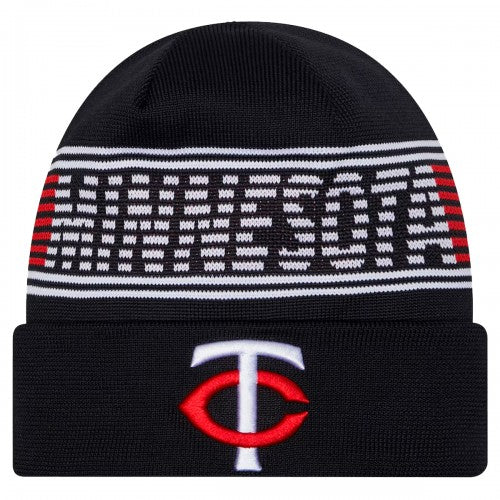 Front - Minnesota Twins New Era Knitted Sport Beanie