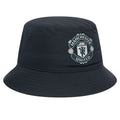 Front - Manchester United FC Mens New Era Woven Rubber Badge Bucket Hat