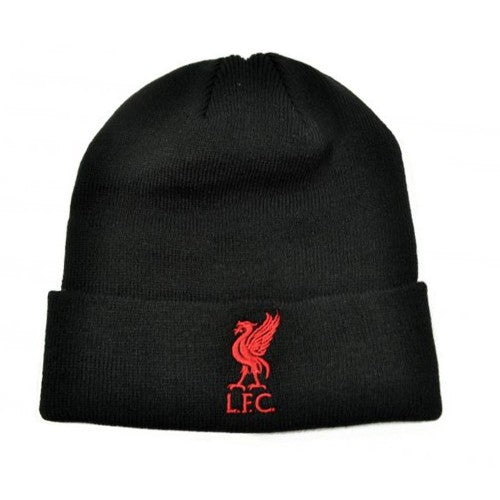 Front - Liverpool FC Childrens/Kids Mass Turned Up Cuff Beanie