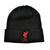 Front - Liverpool FC Childrens/Kids Mass Turned Up Cuff Beanie