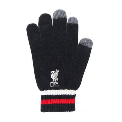 Front - Liverpool FC Unisex Adult Branded Knitted 47 Gloves