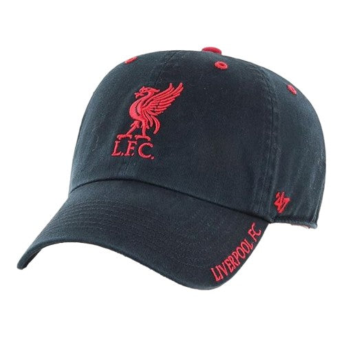 Front - Liverpool FC Clean Up 47 Branded Relaxed Fit Baseball Cap