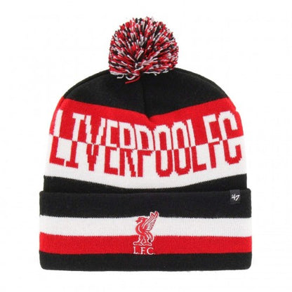 Front - Liverpool FC 47 Pom Pom Beanie