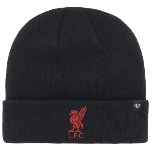 Navy-White - Front - Liverpool FC Haymaker 47 Cuffed Beanie